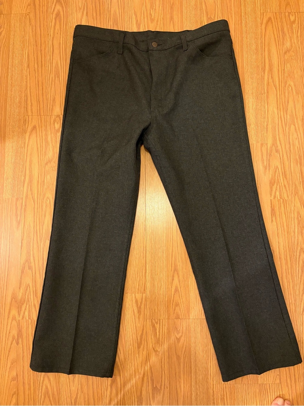 Wrangler Dark Charcoal Straight-Leg Pants